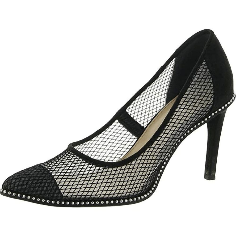 bar III Womens Binsaf Embellished Mesh Pumps 6.5 M